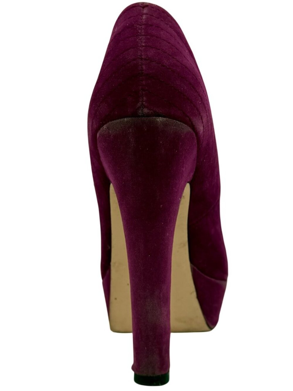 VTG JustFab Purple Platform Block Heels 9 | Vampy Baddie Indie Sleaze McBling - Picture 14 of 16